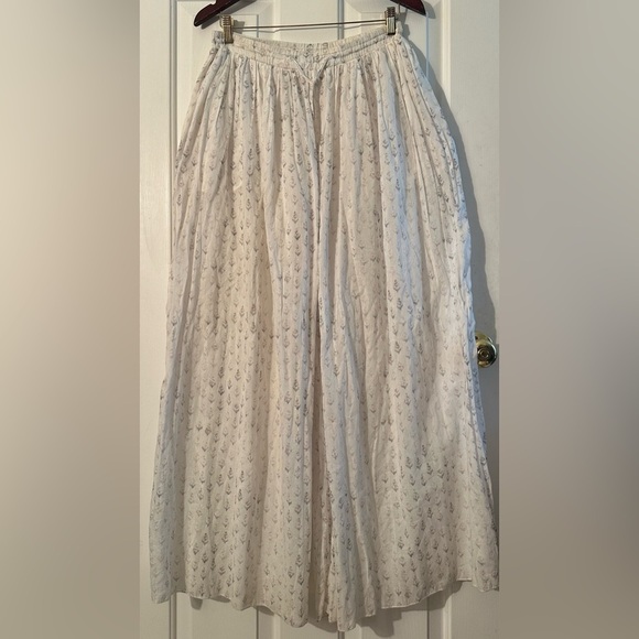 FREE PEOPLE S Intimately Cotton Wide Leg PJ Pant BAGGY Feather Weight POCKETS - Picture 12 of 16